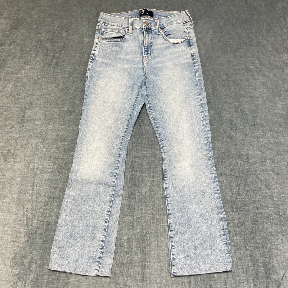 Gap Baby Boot Jeans Womens 6 28x26.5 Blue Denim Streetwear Medium Wash Comfy